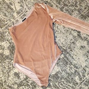 Velvet One Shoulder Bodysuit
